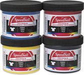 Speedball - Fabric Screen Printing - Zeefdruk inkt - set van 4 kleuren