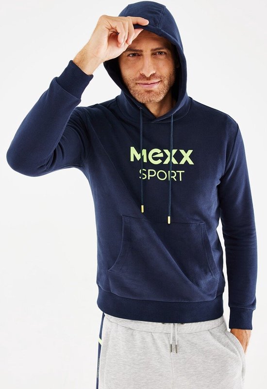 Mexx Sweat à Capuche Homme - Marine - Taille XXL