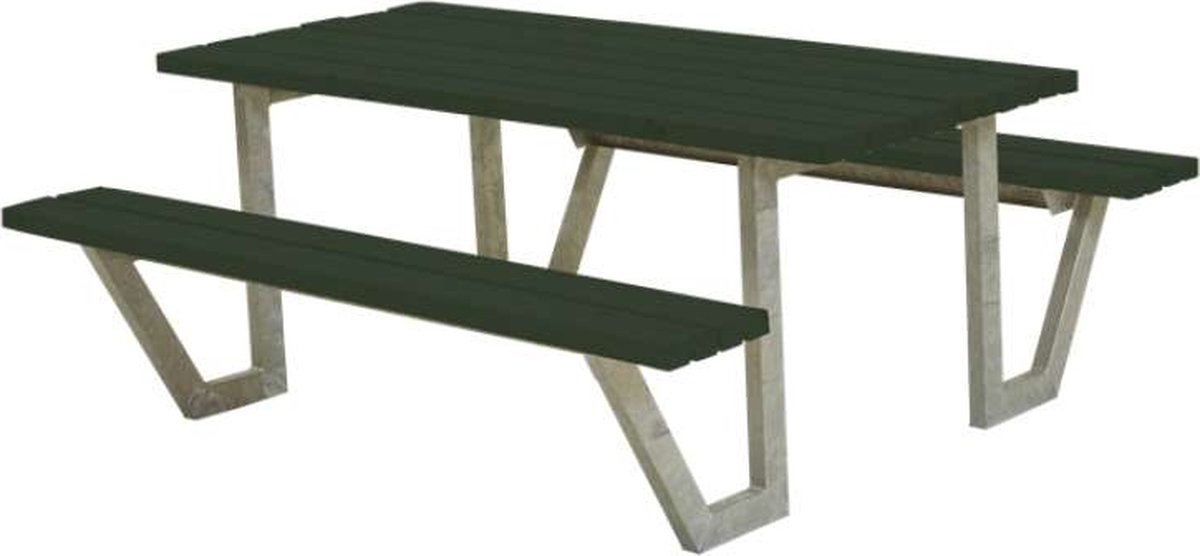 Picknicktafel vuren gegrond groen - Wega 161 x 177 x 73 cm