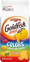 Pepperidge Farm Goldfish Crackers - Cheddar Colors - 6 x 187 gram