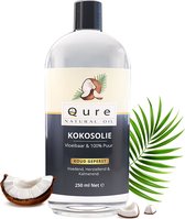 Kokosolie 250ml | 100% Puur en Vloeibaar | Food Grade Kwaliteit MCT Kokos Olie voor Haar, Huid en Lichaam
