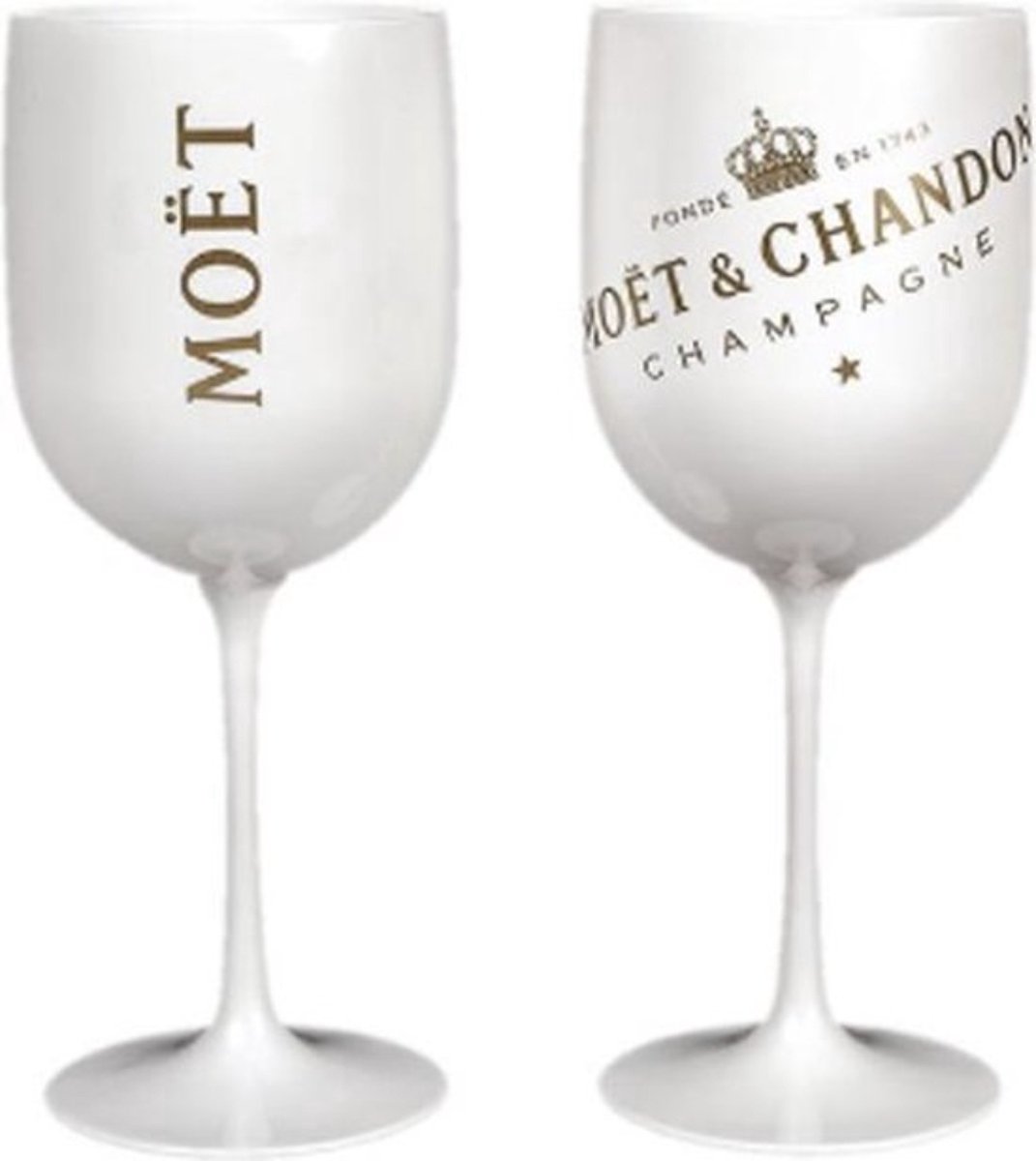 Moët & Chandon Ice Glas - 2 stuks - Champagneglazen - (Wit) - Acryl - Champagne - Glazen - Horeca - Examen Tip - Moët & Chandon
