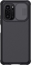 Telefoonhoesje geschikt voor Xiaomi Redmi K40 / 40S - Nillkin CamShield Pro Case - Zwart
