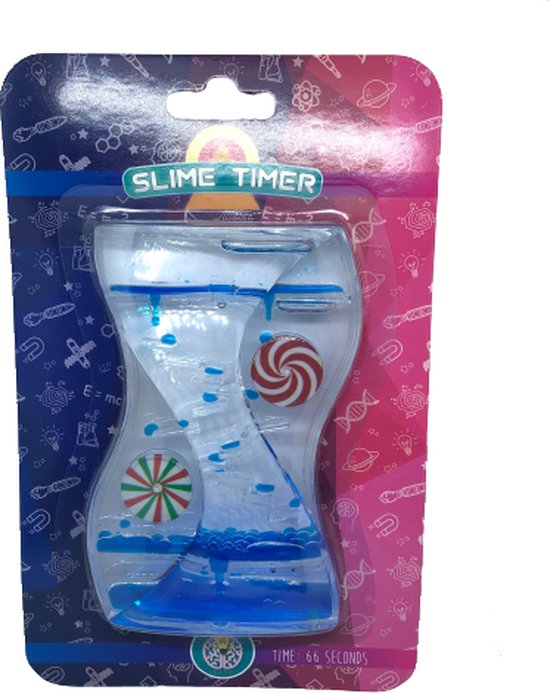 Afbeelding van het spel Slime timer - Gel timer - Vloeibare Zandloper op basis van slijm - Slijm timer - Kleur Blauw
