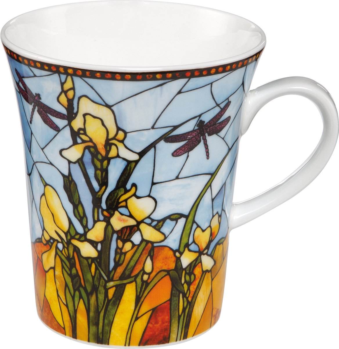 Goebel - Louis Comfort Tiffany | Koffie / Thee Mok Iris | Beker - porselein - 400ml