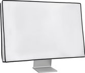 kwmobile hoes geschikt voor 31-32" Monitor - Beschermhoes voor PC-monitor in wit - Beeldscherm cover