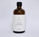 ChayPure- Castor olie 100 ML- 100% biologisch- Koudgeperst- Dierproefvrij- Vegan- Haar en huid