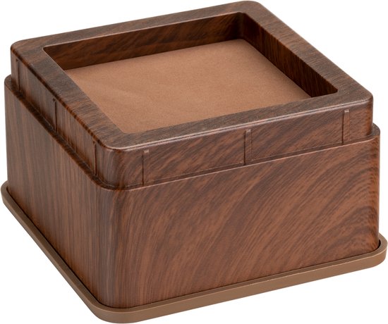 9 Stuks Stoelverhogers 7,5 Cm - Ronde Meubelverhogers Zwart