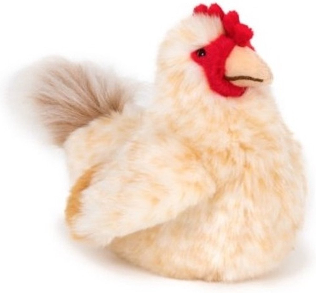 Knuffel kip/haan - 15 cm - pluche - knuffelkip - knuffelhaan