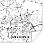 Poster Bad-Oeynhausen - Stadskaart - Plattegrond - Kaart - 30x30 cm