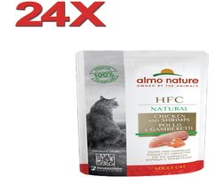 Almo Nature HFC - Kattenvoer - Maaltijdzakje Kip & Garnaal - 24x55gr