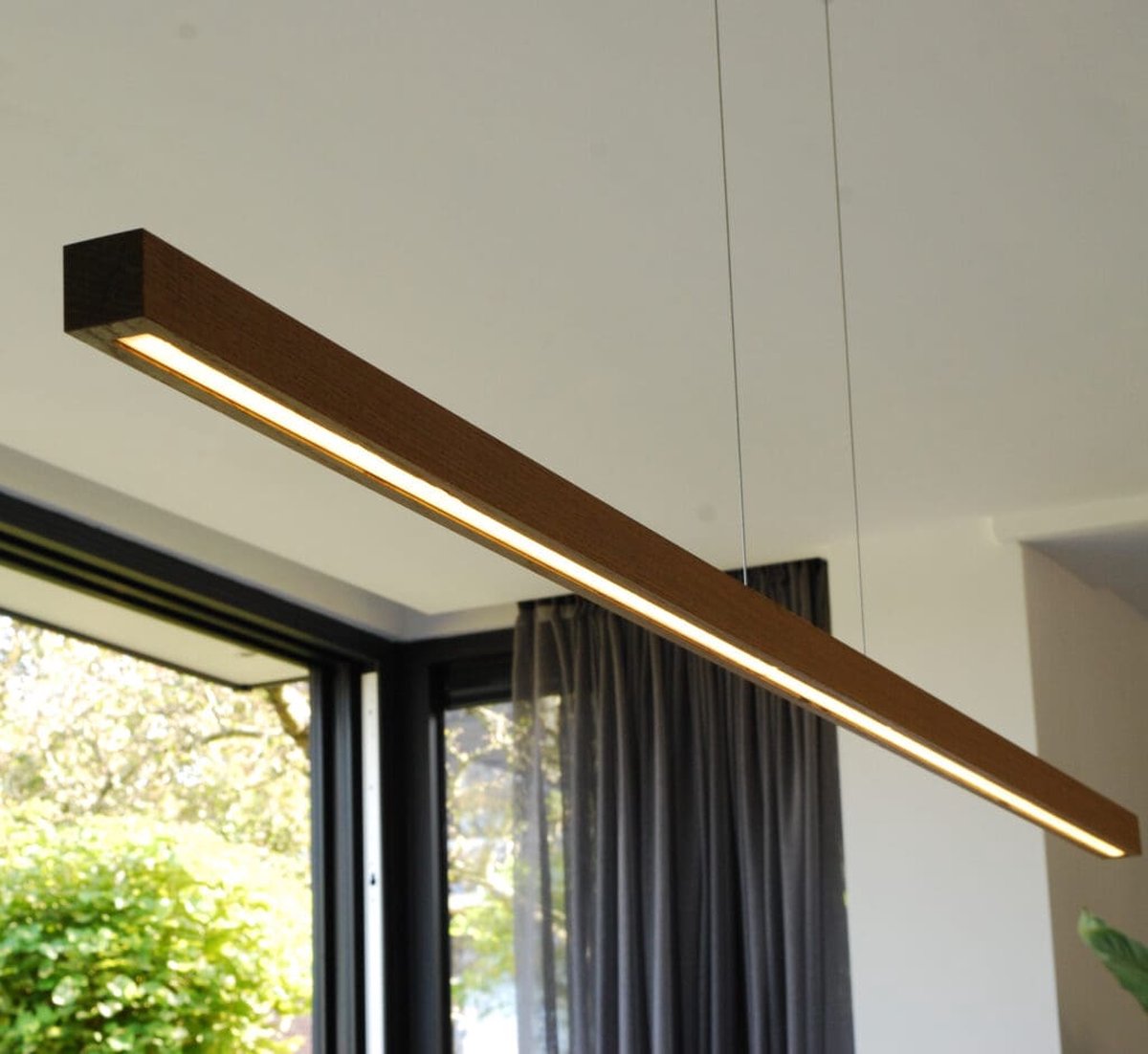 krijgen Cordelia Oxide Houten hanglamp Keuken BYLUM 180 Wenge l Design - Balk - Dimbaar - LED -  Hoogte... | bol.com
