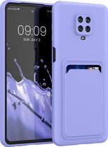 kwmobile telefoonhoesje geschikt voor Xiaomi Redmi Note 9S / 9 Pro / 9 Pro Max - Hoesje met pasjeshouder - TPU case in lavendel