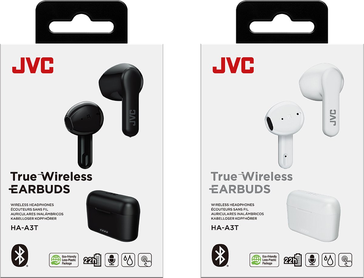 JVC HA-A3T-B - Écouteurs Intra-Auriculaires Sans-Fil, Bluetooth