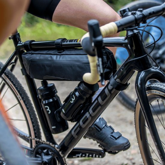 BBB Cycling Frametas Racefiets & Gravelbike 4 Liter - Waterbestendige Bikepacking Fietstas - Verstelbaar - Bikepacking Tassen - Middle Mate Medium BSB-142