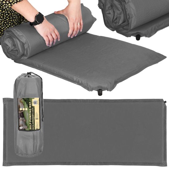 Gestoffeerd Bed Nizza - 180 x 200 cm - Grijs - LED Verlichting & Bedla