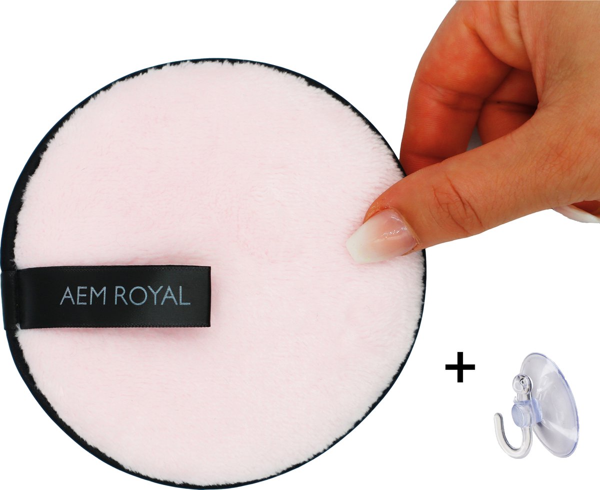 AEM ROYAL Make-up Remover Pad - Herbruikbaar en wasbaar watten schijfje - bonus 1 Zuigknap - Gezichtsreiniging -microfiber pads.
