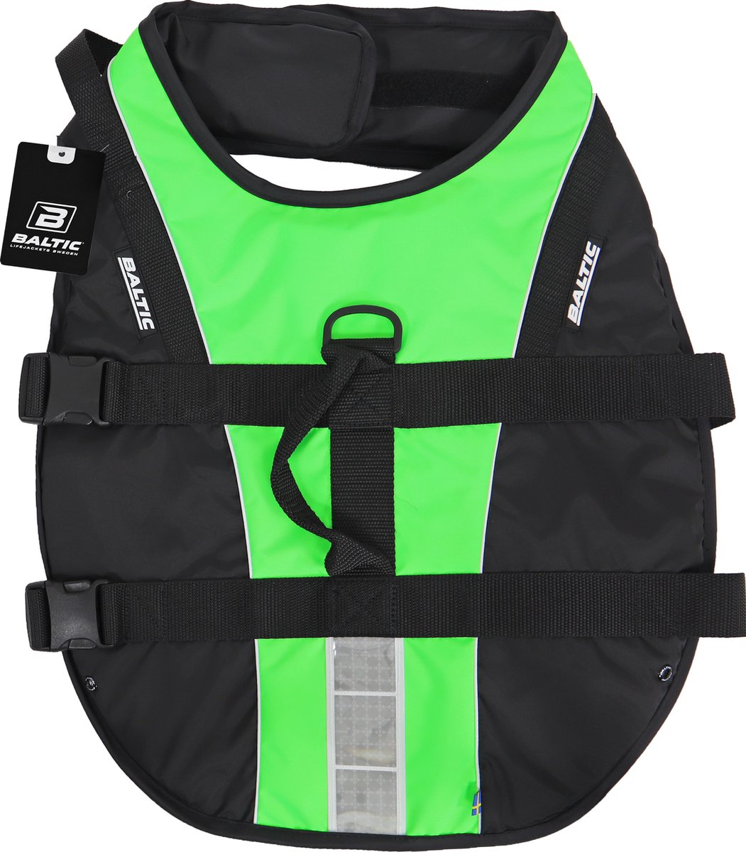 Baltic - Hondenzwemvest Mascot - Groen / Zwart - XL - 40+ kg