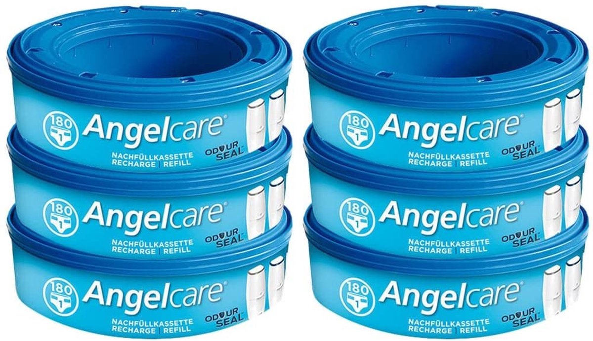 Goedkoopste Angelcare -navulcassette Plus - Refill 6 stuks - Luieremmer - refill cassettes - recharge de poubelle à couches Angelcare