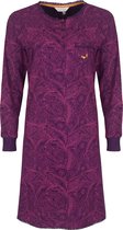 Tenderness Dames Nachthemd - Slaapkleed - Katoen - Paars - Maat M