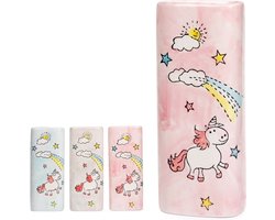 Luchtbevochtiger radiator - eenhoorn print - keramiek - 8 x 4 x 19 cm - waterverdamper kinderkamer