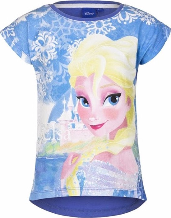 Frozen - T-shirt Disney Frozen - fille - bleu - taille 104