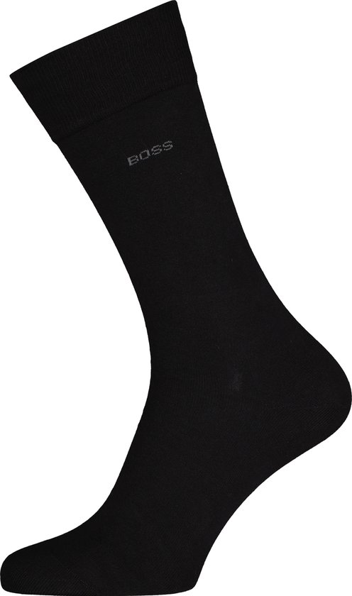 BOSS Marc uni (pack de 1) - chaussettes pour hommes en coton - noir - Taille: 39-42