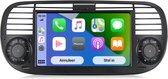 Autoradio Boscer® Fiat 500 2007-2015 | Apple Carplay et Android Auto | Android 11 | Système de navigation HD 7 pouces | Noir | Caméra de recul et microphone