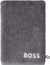 Hugo Boss washandje - Plain - Graphite - 15x21 cm