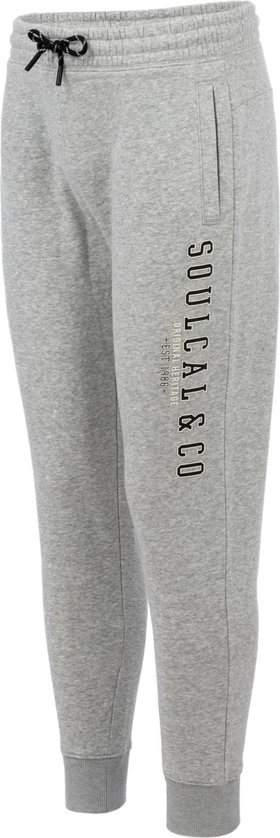 SoulCal - Joggingbroek met hoge boord - Heren - Licht grijs - Maat XXL