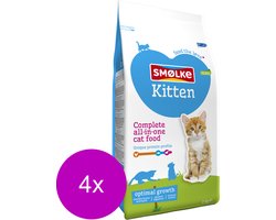 4x Smolke Kattenvoer Kitten 2 kg