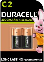 Piles Duracell C 3000mAh rechargeables, paquet de 2