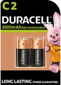 Duracell C Oplaadbare batterijen (2 stuks), voor een lange levensduur
