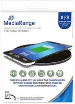 MediaRange Draadloze Oplader - Snellader - Geschikt voor smartphones - Zwart