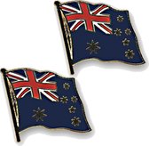 2x stuks supporters pin/broche/speldje vlag Australie 20 mm - Landen feestartikelen