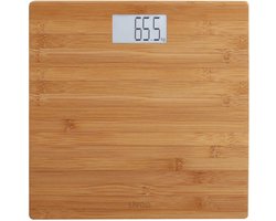 Digitale personenweegschaal bamboe (DOM306) tot 180kg bruin hout