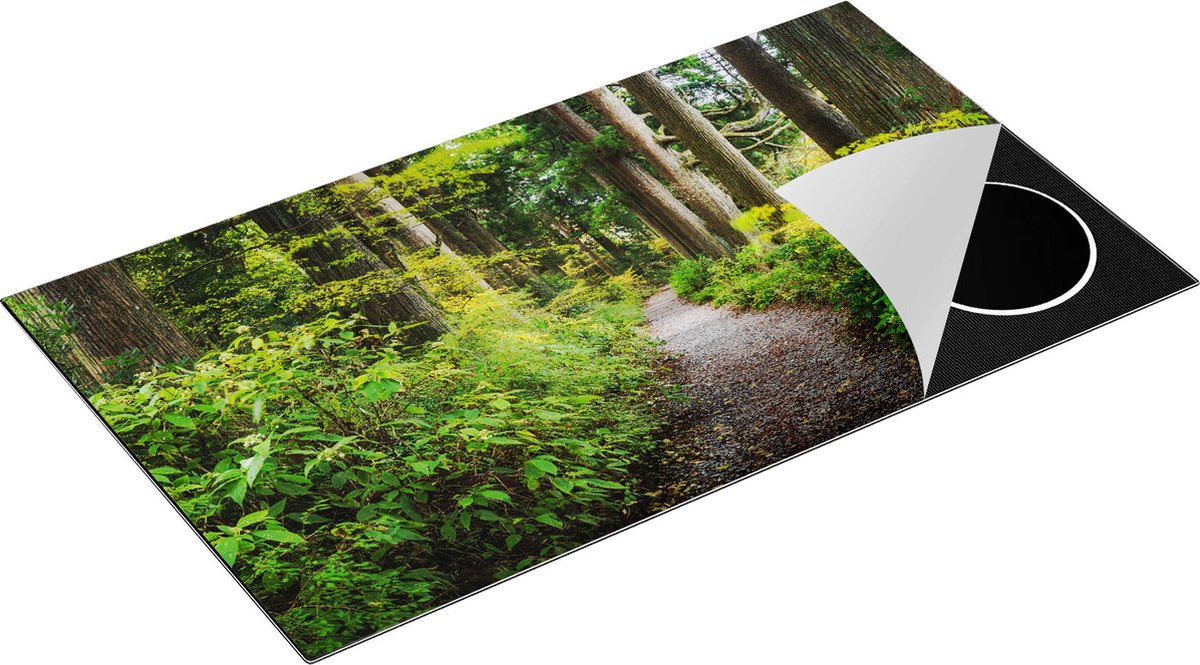 Chefcare Inductie Beschermer Voetpad in het Bos - 91,2x52 cm - Afdekplaat Inductie - Kookplaat Beschermer - Inductie Mat