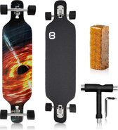 Big Bang Boards® Black Hole Edition Longboard – Drop Through Design –  Volwassenen –... | bol.com