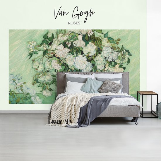 Papier Peint - Papier peint photo - Roses - Van Gogh - Largeur 295 cm x Hauteur 220 cm