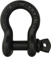Harpsluiting borstbout - 3,25t - zwart - US-type