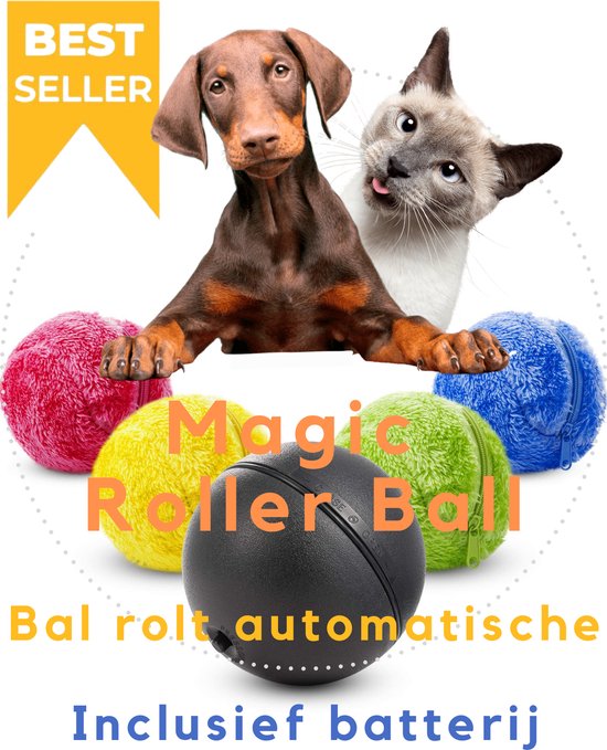 Magic Roller Ball – Honden Speelgoed – kattenspeeltjes - honden speeltjes - kattenspeelgoed - INCLUSIEF BATTERIJ