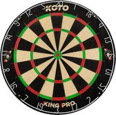 KOTO - King Pro Dartbord (Officiële Toernooiafmetingen) Afrikaans Sisal & Bristle Dartbord - Density-Control