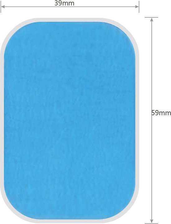 DHSBGWSX 40 Pcs Replacement Gel Pads, Abdominal Shaper, Abdominal Patches, Abdominal Muscle Trainer, Lower Gel Toning Pads, Abdominal Training Adhesive Pads