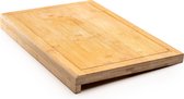 Plan de travail planche à découper en bambou avec bord d'appui BA-426 épaisseur 2,5 cm - Planche à découper en bois Coninx