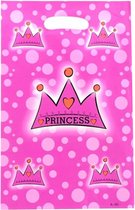 Fako Bijoux® - Uitdeelzakjes - 10 stuks - Traktatie Zakjes Voor Uitdeelcadeautjes - Uitdeelzakjes Kinderfeestje - Verjaardag - 16.5x25cm - Princess