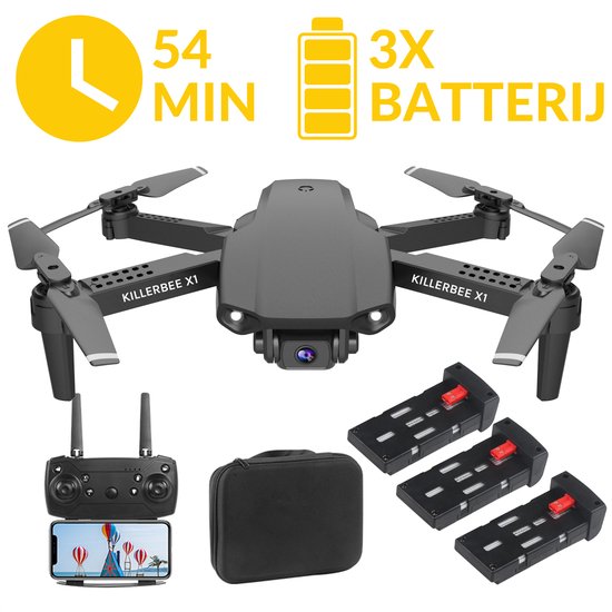Killerbee X1 Drone - Quad Drone met camera voor buiten en binnen - Drone voor...