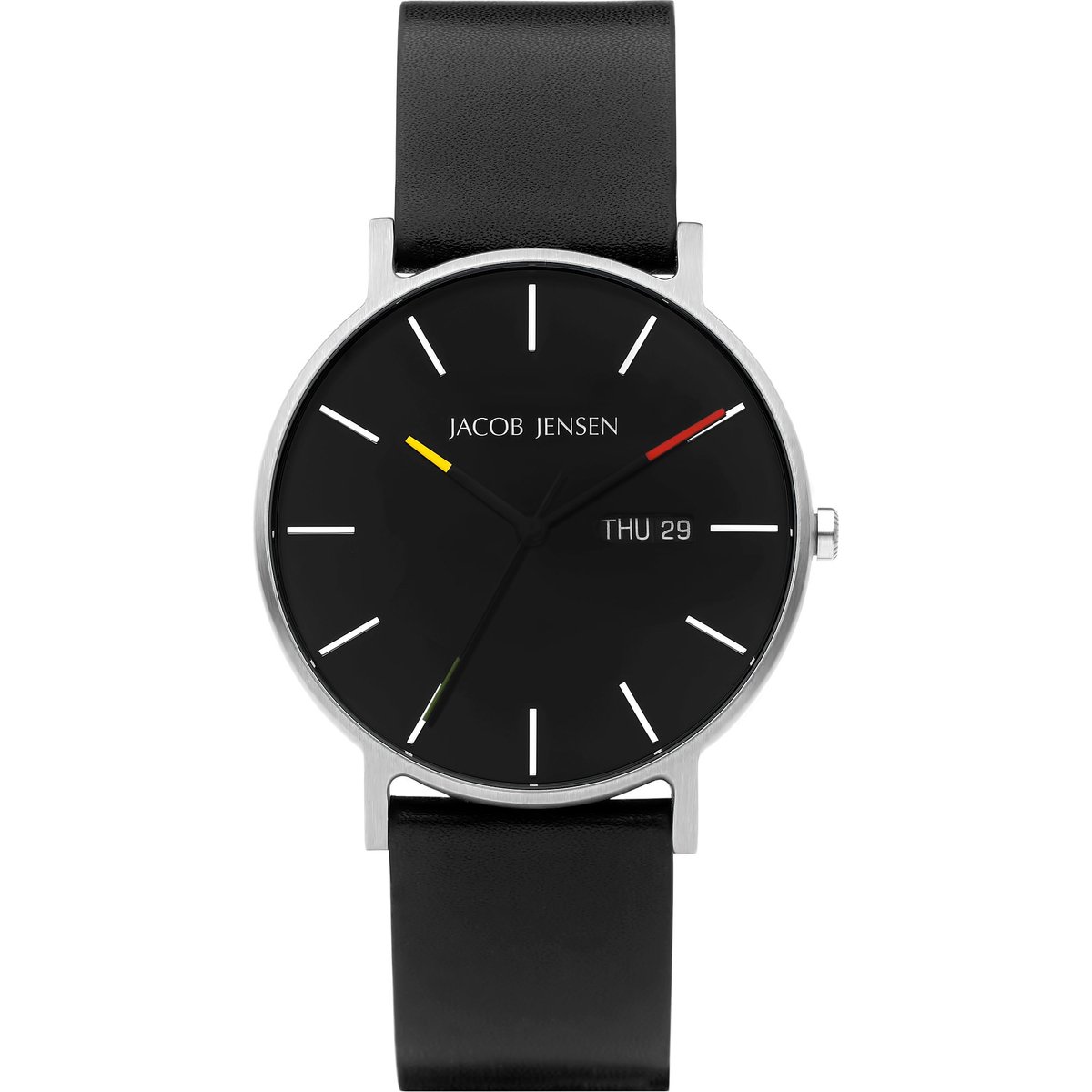 Jacob Jensen - Heren Horloge Analoog Quarz 32020793 One Size - Zwart