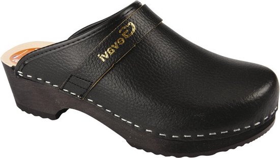 Gevavi Dakota Black Open Shoe Sabots Bois Unisexe