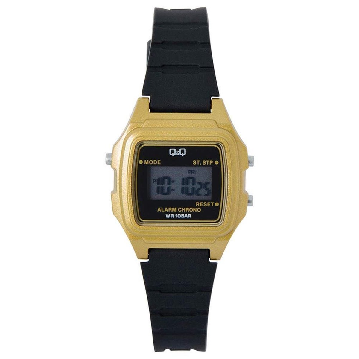 Dames horloge Goudkleurig-zwart QQ LLA2J002
