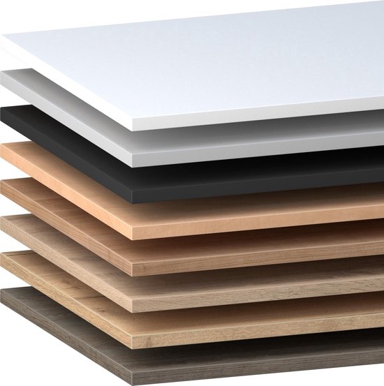 Sedero Bureaublad 160 x 80 cm - donker eiken - in verschillende maten en kleuren Sedero Bureaublad 160 x 80 cm - donker eiken - in verschillende maten en kleuren